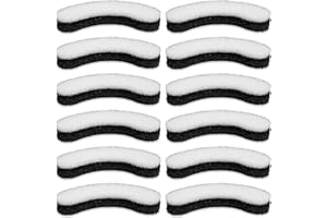 SAVITA 12pcs Cat Water Fountain Filters for NPET WF050 & WF100, Arc-Shaped Foam Sponge for Dog Water Dispenser Clear Pet Water Fountain Filter with Triple Filtration System Replacement Accessories