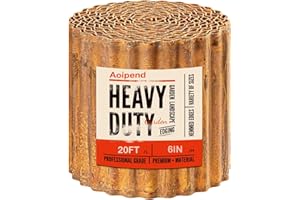 Aoipend Corrugated Metal Garden Edging 15cm x 6m, Landscape Edging Border for Lawn, Flower Bed, Garden Fence, Paver Edging