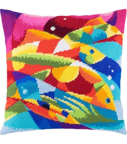 Kit Punto Croce Brvsk Provence - Cuscino 45x45 Cm, Tela Stampata, Qualità Europea - Foto 7