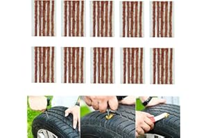 CICMOD 50 PCS Kit de Réparation de Pneu pour Crevaison de Pneus de Voiture, Camionnette, Moto