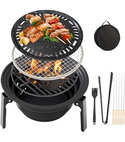 Ironmaster Mini 100% Cast Iron Hibachi Grill, Tabletop Small