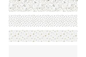 Heyda 204875538 Faltstreifen-Set für Fröbelsterne 1 x 30 cm & 1, 5 x 45 cm, 4 Motive Sortiert in zwei verschiedenen Größen