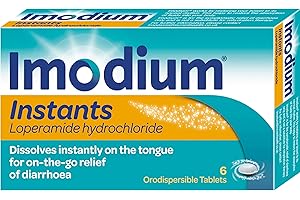 GLATTOL Imodium Instants | On the Go Relief of Diarrhoea Tablets | Melts on the Tongue | For the Treatment of IBS Diarrhoea | 6 Pack x 3 | Loperamide Hydrocholoride 2mg