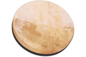 Schlagwerk RTS51 Rahmentrommel Frame Drum Natural -Handtrommel mit Haltekreuz - ⌀ 50 cm / 20 Zoll / 8 cm hoch - Ziegenfell, stimmbar - Buchenholz - Schamanentrommel Made in Germany
