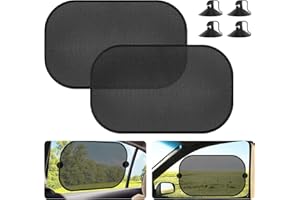 Romon Tendine Parasole Auto Bambini, Tendine Parasole Auto Universali, Parasole Auto Bambini Protezione Dai Raggi UV, 50 X 30cm, 2 Pezzi