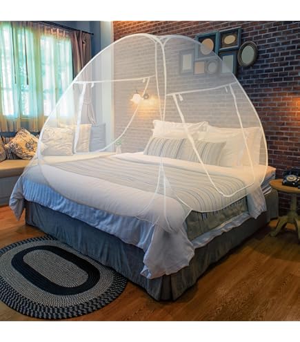 Zanzariera Baldacchino Pieghevole Per Letto - Per Singolo, Matrimoniale O King Size - Foto 6