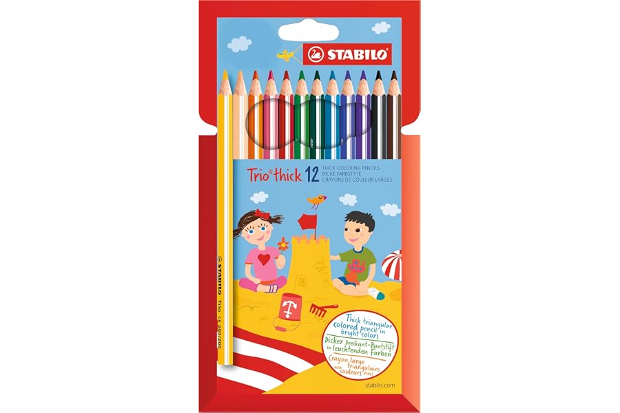 STABILO - Dreikant-Buntstift - Trio dick | 12er Pack
