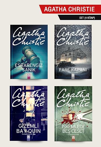 Agatha Christie Seti - Esrarengiz Sanık / Fare Kapanı / Gizemli Bay Quin / İskemlede Beş Ceset - 4 Kitap