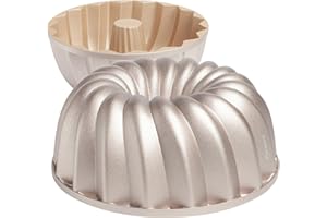 Erreke Stampo Ciambella, Stampo Antiaderente per Torta e Ciambellone, Tortiera Cottura Uniforme, Alluminio Fuso Resistente, Color Oro Rosa, Qualità Professionale, 2.5 Litri, Classico