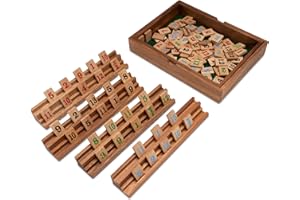 LOGOPLAY Rummy - Gesellschaftsspiel - Legespiel mit 108 Spielsteinen in sehr edler Ausführung aus Samena und Hevea Holz