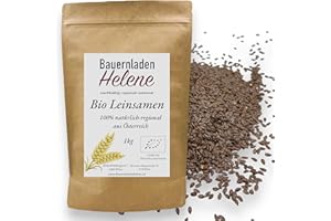 ‎BAUERNLADENHELENE NACHHALTIG-REGIONAL-SAISONAL Bio Leinsamen aus Österreich – Gesunde Omega-3-Power für Ihre Ernährung 500g