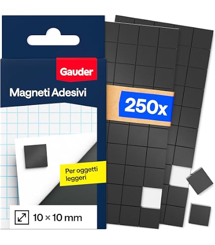Rettangoli Magnetici Flessibili Auto Adesivi Magflex® Per La Creazione Di Immagini Magnetiche, Opere D'Arte, Cartelli O Display - 50Mm x 24Mm - 48 Pe | Leroy Merlin