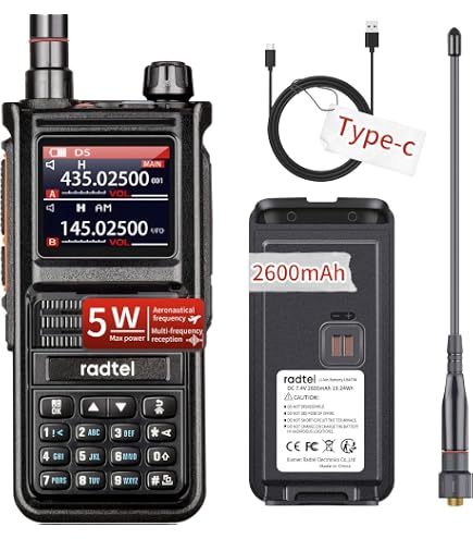 Radio Amateur Radtel RT-860G Multi-bandes HF/UHF/VHF - Réception AM/FM/SSB/CB, GPS, 1024 Canaux, Batterie 2000 MAh - 12