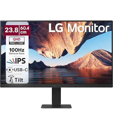 LG 24U631A IPS QHD (2560x1440) Monitor, 24 Inch, 100Hz, sRGB 99