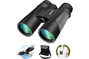 KIIPO Fernglas 25X60 Kompakt Fernglas Erwachsene Wasserdicht 60mm Großes Okular Ferngläser FMC-Linse Feldstecher für Erwachsene Vogelbeobachtung Reisen Jagd Konzert Sport im Freien