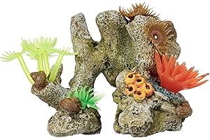 Nobby Pierre de Corail avec Plantes Décoration pour Aquarium 11 x 7 x 8,5 cm