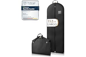 Bruce.® Fundas Ropa Armario 152x60cm, Antipolillas Bolsa Almacenaje Ropa con 120 GSM, Porta trajes Caballero o Mujer para Viaje, Bolsas Guardar Ropa Colgada con Cremallera