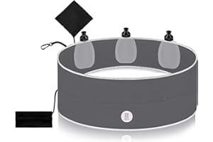 FitFeelsFun® Ceinture de Sport avec 3 gourdes - avec Poche intérieure étanche et Poche à Billets - Sac Banane Homme Femme - Sacoche hydratation Porte Telephone