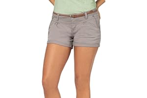 Sublevel Damen Kurze Hose Stretch-Shorts mit Flecht-Gürtel