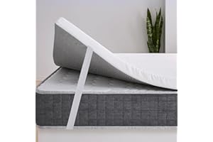 EROSS CONFORT Cubre Colchon Viscoelastica 160x190 Topper con Carbono Activo Antialérgico y Transpirable, Adaptable a tu Cuerpo. Funda Lavable con Cremallera. ErossConfort