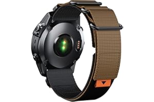 NotoCity Nylonowy pasek 22 mm Quick Fit do Garmin Fenix 6 Pro, silikonowy pasek do Garmin fenix 5, 6, 7, 5Plus, Forerunner 955/945/935/745, do Garmin Approach S60 S62, Instinct /Instinct