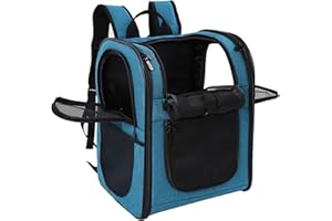 Apollo Walker Pet Carrier Backpack for Large/Small Cats and Dogs, Puppies, Safety Features and Cushion Back Support | for Travel, Hiking, Outdoor Use (Teal)