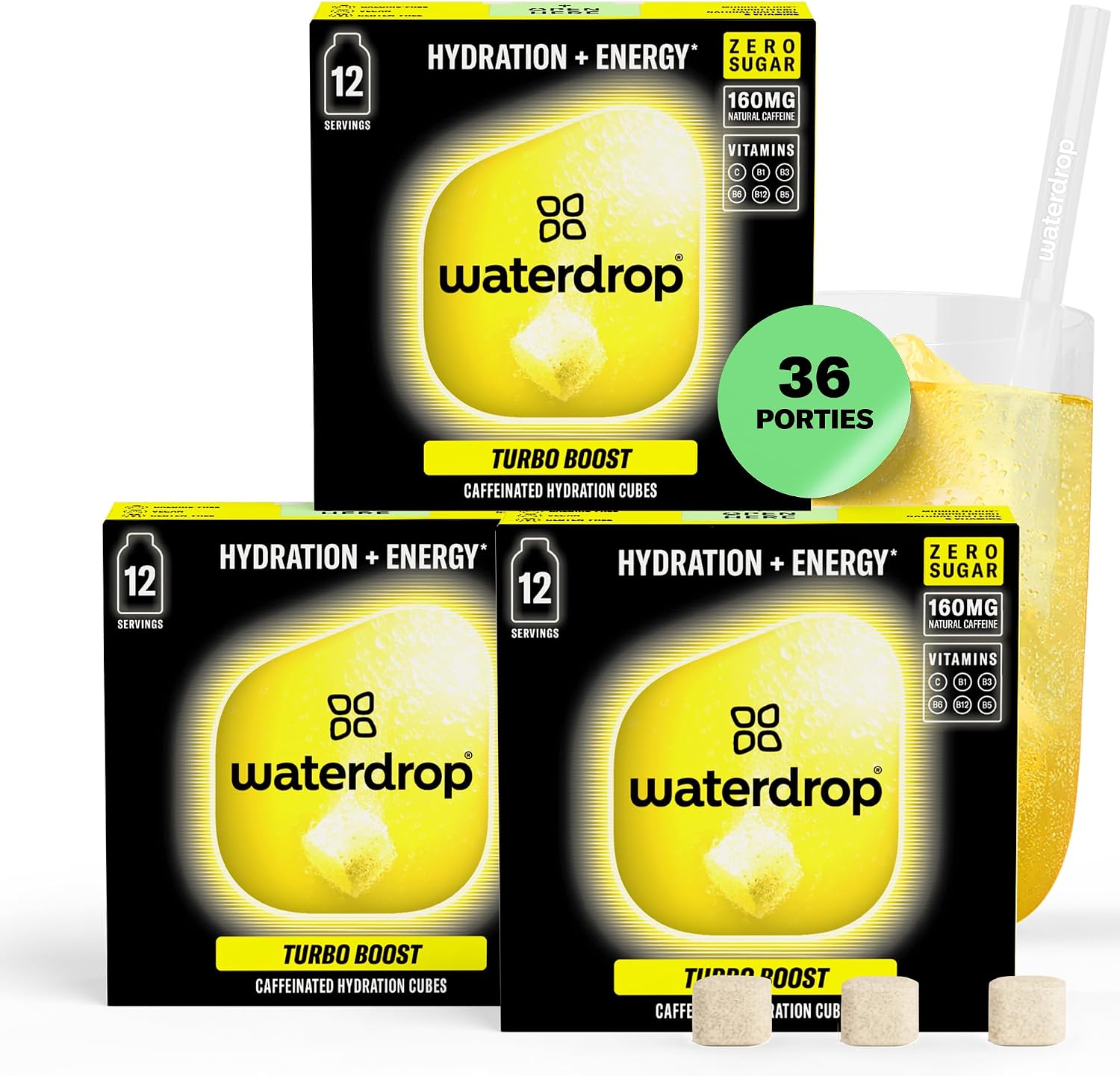 Dossier Complet & Guide Pratique : waterdrop Energy Drink Turbo Boost 160mg Natu