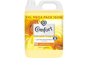 Comfort Sunshiny Days Fabric Conditioner with Stay Fresh technology for 100 days of freshness + fragrance* 4.8 L (160 washes)