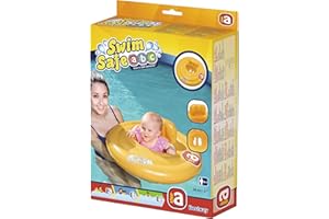 BESTWAY - Koło ratunkowe Swim Safe A - Nadmuchiwane - 32096A - Żółte - Winyl - 65 cm x 26 cm - Bezpieczeństwo Dziecka - Zabawa na Świeżym Powietrzu - Basen - Dziecko - Od 6 miesiąca życia