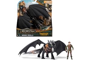 Dreamworks Dragons - Pack Figura Dragón y Vikingo: Desdentao y Hipo de Cómo Entrenar a Tu Dragón - Figuras de Acción Articuladas - 6074007 - Juguetes Niños 4 Años + - Regalo Niño 4 Años +