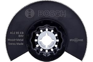 Bosch Home and Garden Lama Utensile Multifunzione Segmentata BiM, Nero, 85 mm"Legno metallo"