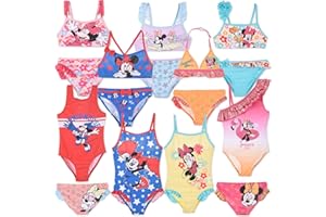Characters Cartoons - Bambina - Costume da Bagno Intero 1 Pezzo o Bikini 2 Pezzi o Monokini Mare Piscina - Prodotto Originale Licenza Ufficiale