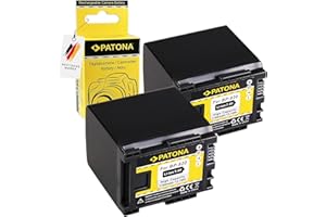 PATONA 2X BP-820 Akku 1780mAh Ersatzakku kompatibel mit Canon Camcorder XA10 XA20 XA30 LEGRIA G10 G20 G25 G26 G30 G40 GX10 HF M30 M31 M32 M40 M41 M300 M301 M306 M400 S10 S11 S20 S21 S200 BP820 BP 820