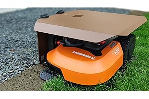 KYPOS Garage copristazione Sidewall per riparo di robot tagliaerba WORX LANDROID a carica laterale con coperchio ribaltabile e sensore di pioggia (Landroid M (2019) WR141E, WR142E, WR143E)