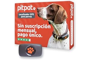 PitPat Localizador GPS Perros - Sin Suscripción - Rastreador De Actividad Inteligente, Rastreo Vía Satélite con Alcance Ilimitado - Rastreador De Mascotas 100% Impermeable (Negro)