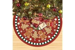 HENFUME Alfombra Arbol De Navidad,Falda Arbol De Navidad 90 cm,Faldon Arbols NavideñA,Cubre Pie Arboll De NavideñA,Base Alfombra Arbols Navida DecoracióN(05)