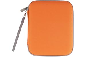 EliphonTowne Card Holder for Yoto Card - 80 Pockets Card Case with Zipper, Card Binder Folder for Kids&Adults, 2.3 * 3.4 in Card Organiser for Mini Audiobook Playing Cards - Orange 0717