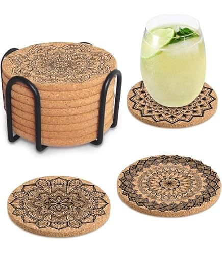 Aazon.co | 3D LiveLife Cork Coaster - Pug Fro Deluxebase. Drinks