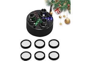 Mxmoonant - Nebbia ad ultrasuoni a 3 teste, in plastica, umidificatore ad aria, 1500 mlL/H, con 6 dischi di atomizzazione di ricambio per fontana d'acqua, laghetto, acquario, lavandino roccioso