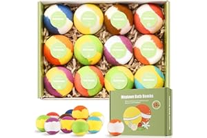 Maylawn Bath Bombs Gift Set, 12-Pieces Handmade Fizzy Bubble Bath Bombs, Birthday Mothers Day Gifts Idea for Her/Him, Wife, Girlfriend, Vegan & Cruelty Free