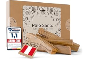 Lelice das Original Palo Santo Räucherholz 27 Sticks, ca. 200g, Natürliches Heiliges Holz aus Peru, Nachhaltig gewonnen, Räucherstäbchen für Yoga & Meditation, Aromatherapie, Energetische Reinigung