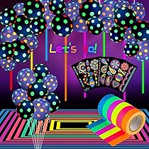 Fondale Luminoso Per Compleanno Al Neon - Fondale Per Striscione - Foto 2