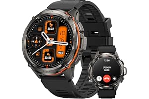 KOSPET TANK T3 ULTRA SmartWatch GPS, 5ATM Impermeabile, Orologio Smartwatch Uomo,1.43”Schermo HD AMOLED, 170+ Modalità Sport/Chiamata Vocale/Altitudine/Pressione/Bussola Compatibile Android/iOS