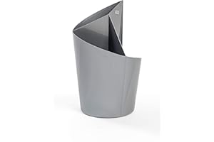 Domplex Chappel Flor 3R Portaombrelli Multifunzione per Ombrello, divisore di Oggetti o Vaso, Grigio Metallizzato, Pequeño