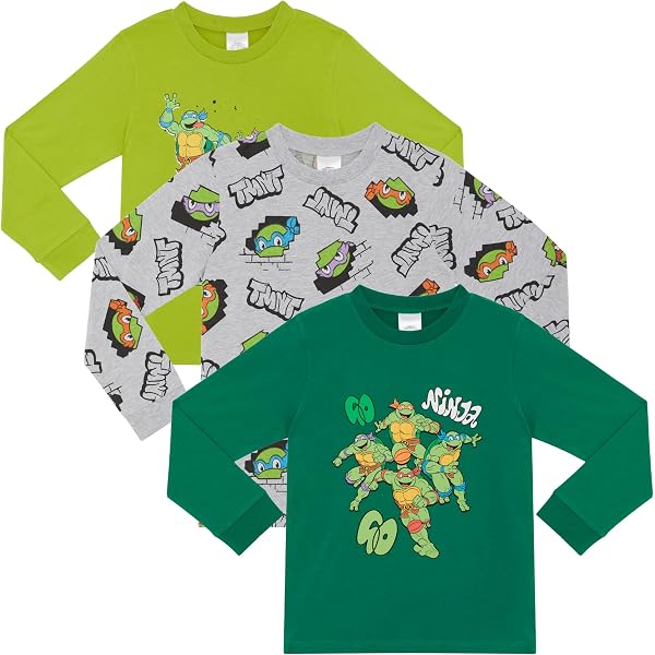 Tartarughe Ninja T-Shirt Per Bambini E Ragazzi – Grigio Melange, Taglia 12-14 Anni, Licenza Ufficiale, Teenage Mutant Ninja Turtles Pizza - 2