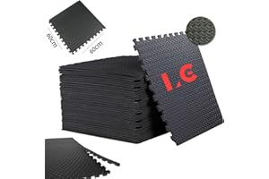 LG TRADERS LIMITED LG TRADERS Extra Thick Gym Flooring Interlocking Tiles Floor Mats Eva Soft Foam Mat Yoga (4 TILES (16 Square feet))
