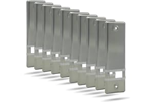 WEYH 10x Rolladengurt Abdeckung Gurtwicklerblende | Edelstahl | 160mm | ohne Gurtausbau