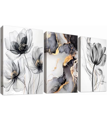 Foto canvas schilderij Boeddha | Zwart, Wit, Goud