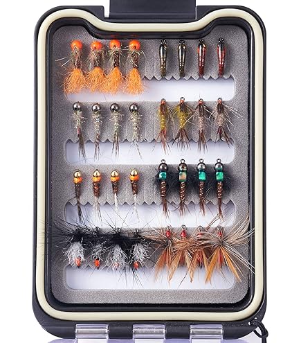 Mosche Da Pesca Alla Trota Booby, Confezione Da 12, Arancione - Foto 2