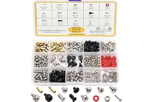 YOYEAH Set med 502 PC-skruvar för moderkort, SSD, VESA, hårddisk och fläktar, för gör-det-själv-installation och reparation a